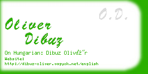 oliver dibuz business card